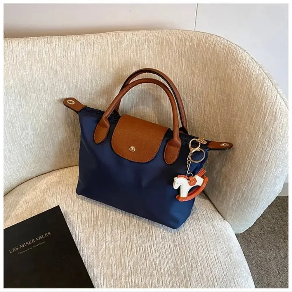Navy and Brown Shoulder Crossbody Bag - Picture 2 of 6
